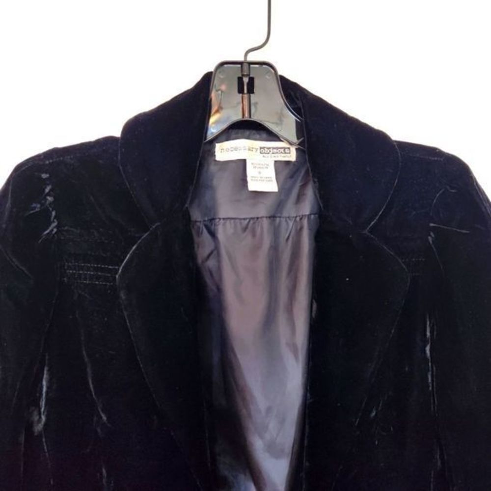 Necessary Objects Velvet Jacket/Blazer - Picture 2 of 8
